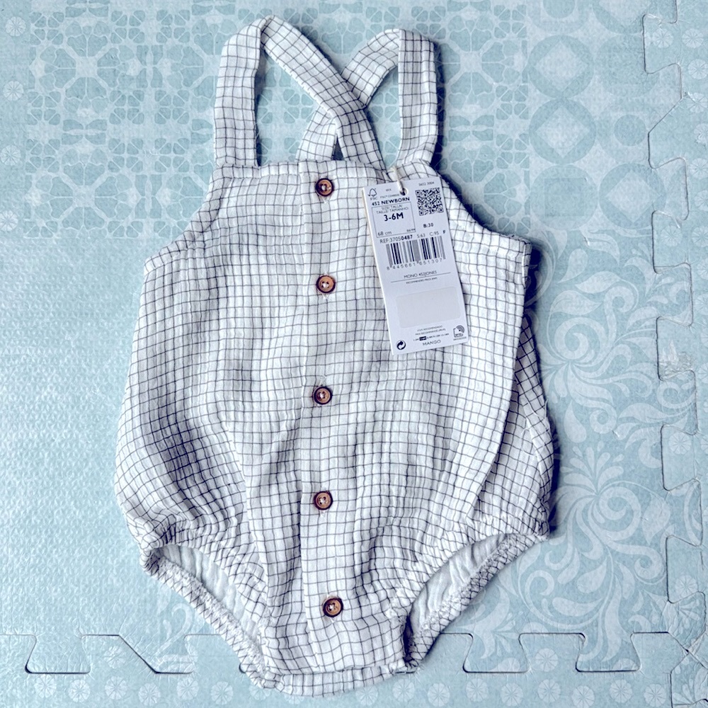 Newborn/3-6 month romper